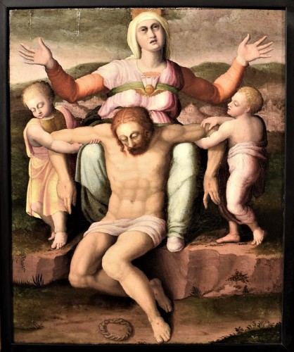 La Pietà - École Romaine du XVIe par Michelangelo Buonarroti
